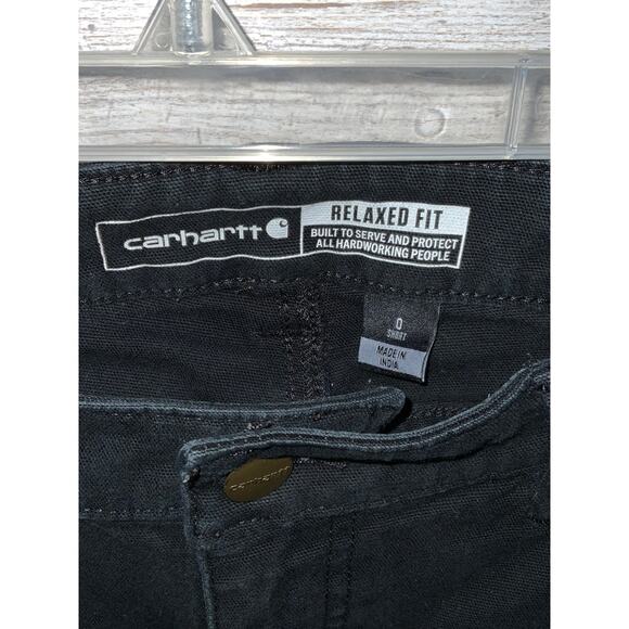 Carhartt Black Relaxed Fit Size 0 Short Cargo Jeans - Picture 4 of 4